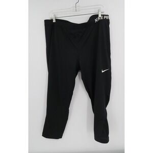 NIKE PRO Dri-FIT Womens‎ 3X Black Compression Capris Athletic Pants